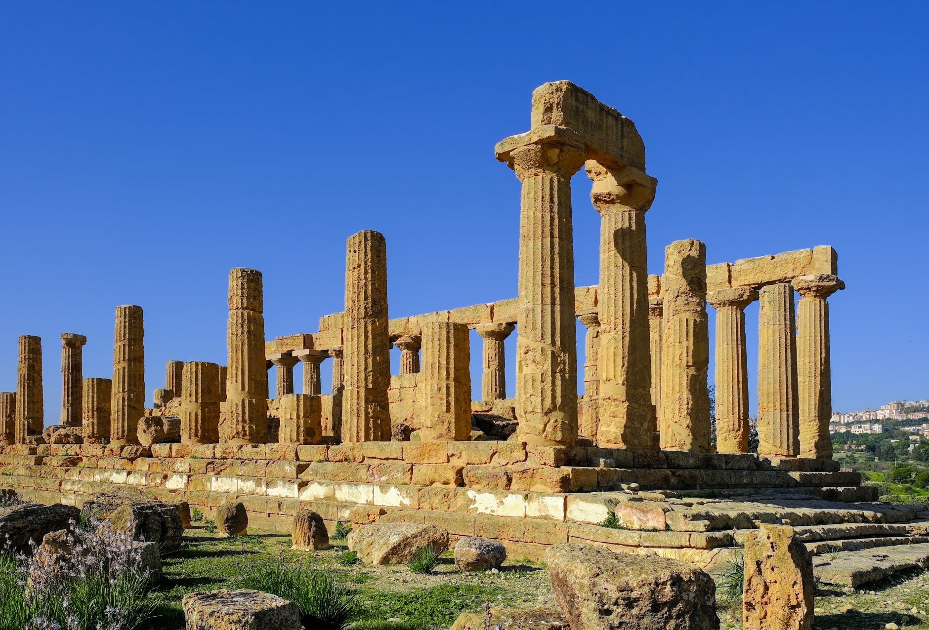 the valley of temples in agrigento sicily italy